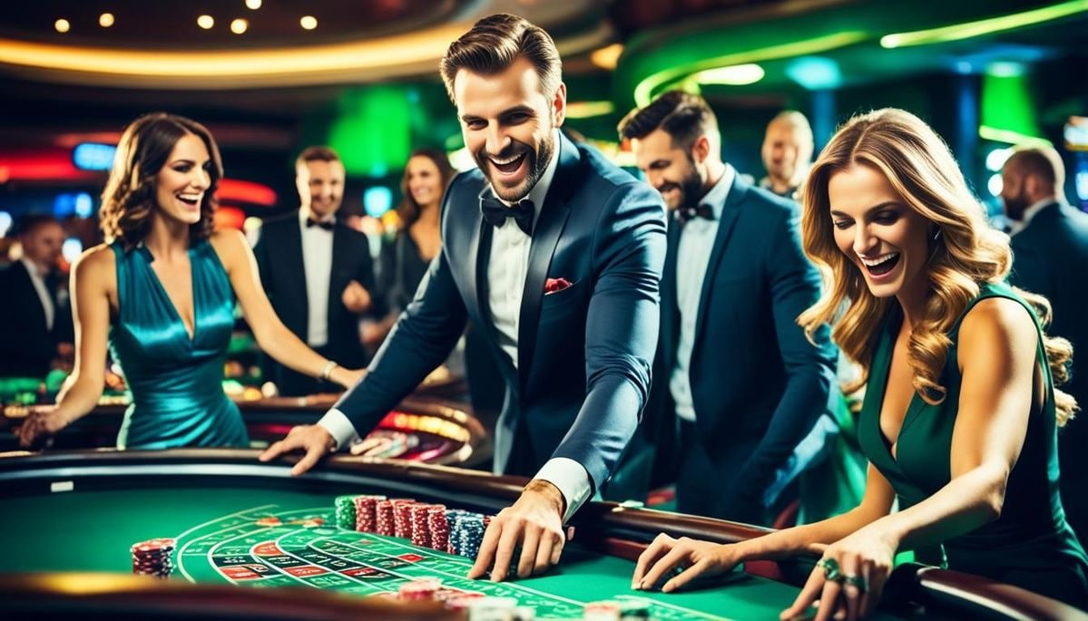 Antarmuka Dice Game poizystore menampilkan tabel payout dan kontrol permainan